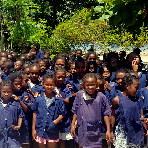 schoolchildren in Madagascar